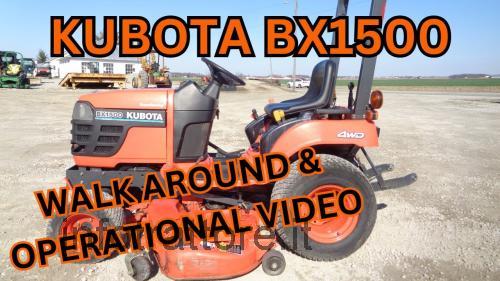 Kubota BX1500 recensioni e scheda tecnica